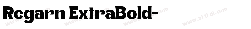 Regarn ExtraBold字体转换